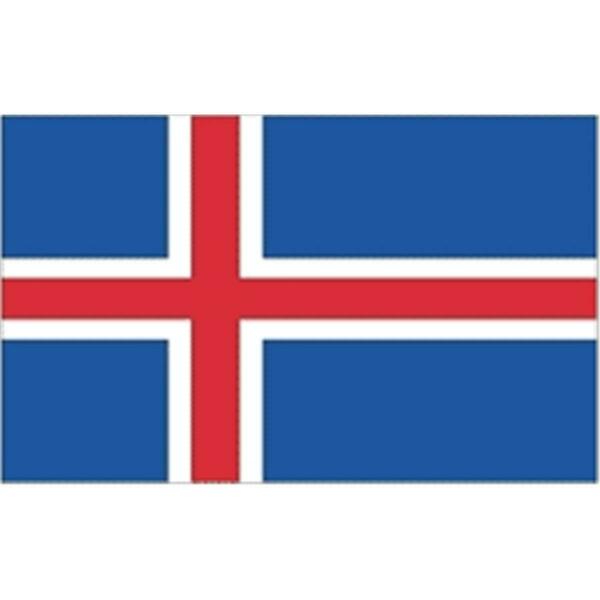 Ss Collectibles 3 ft. x 5 ft. Nyl-Glo Iceland Flag SS3325168